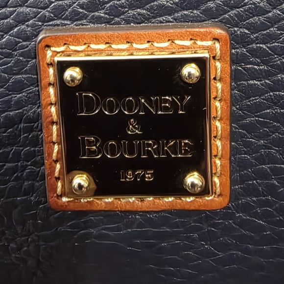 Dooney & Bourke Navy Pebble Leather Crossbody Bag - Picture 13 of 15